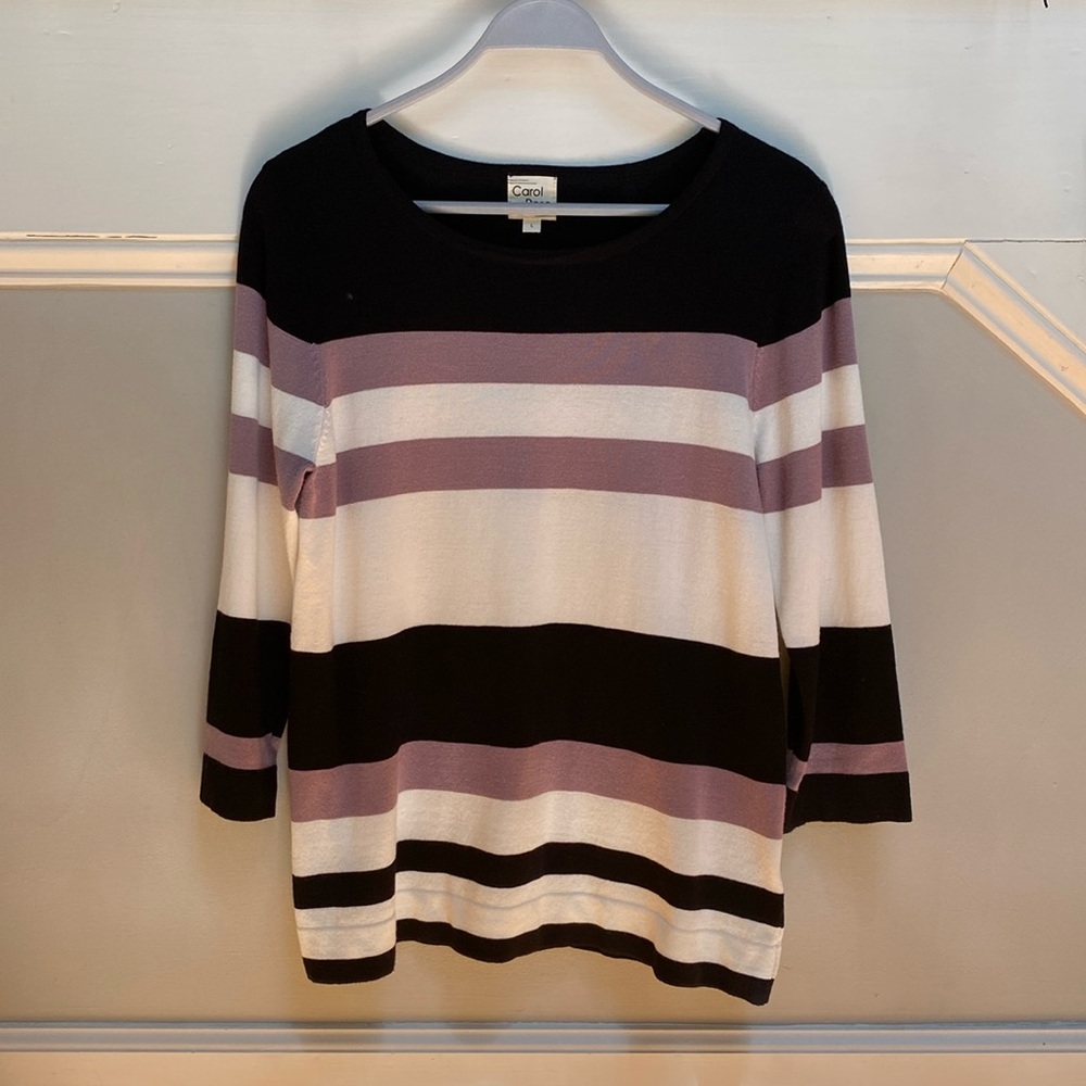 Carol Rose women’s stripped sweater size large